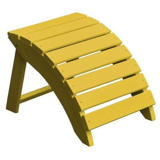 A & L Furniture Yellow Pine Folding Ottoman