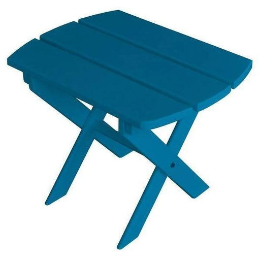 A & L Furniture Yellow Pine Folding Oval End Table