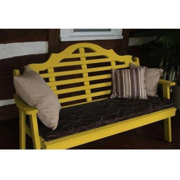 A & L Furniture Yellow Pine Marlboro Garden Bench