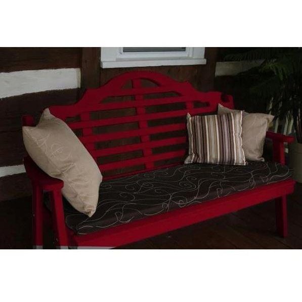 A & L Furniture Yellow Pine Marlboro Garden Bench