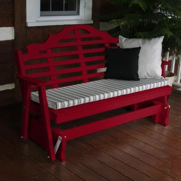 A & L Furniture Yellow Pine Marlboro Glider