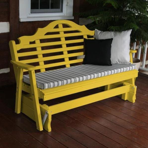 A & L Furniture Yellow Pine Marlboro Glider