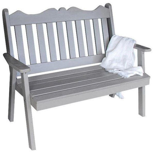 A & L Furniture Yellow Pine Royal English Garden Bench