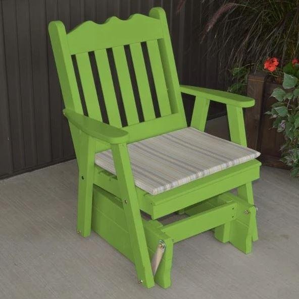 A & L Furniture Yellow Pine Royal English Glider Chair