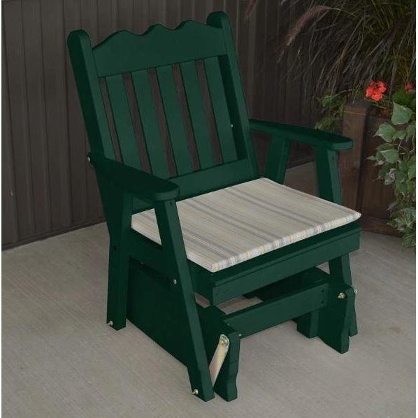 A & L Furniture Yellow Pine Royal English Glider Chair