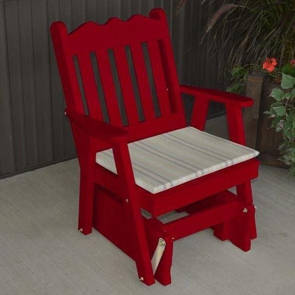 A & L Furniture Yellow Pine Royal English Glider Chair