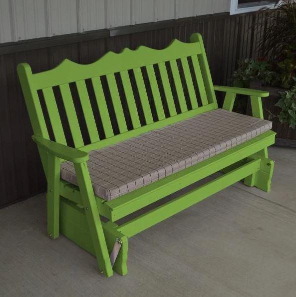 A & L Furniture Yellow Pine Royal English Glider
