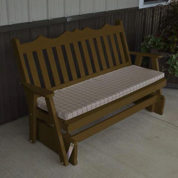 A & L Furniture Yellow Pine Royal English Glider