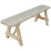 A & L Furniture Yellow Pine Traditional Bench Only