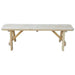 A & L Furniture Yellow Pine Traditional Bench Only