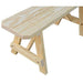 A & L Furniture Yellow Pine Traditional Bench Only