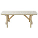 A & L Furniture Yellow Pine Traditional Bench Only