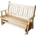A & L Furniture Yellow Pine Traditional English Glider