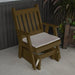A & L Furniture Yellow Pine Traditional English Glider Chair