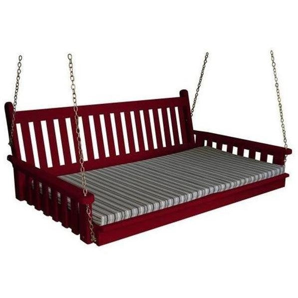 A & L Furniture Yellow Pine Traditional English Swingbed