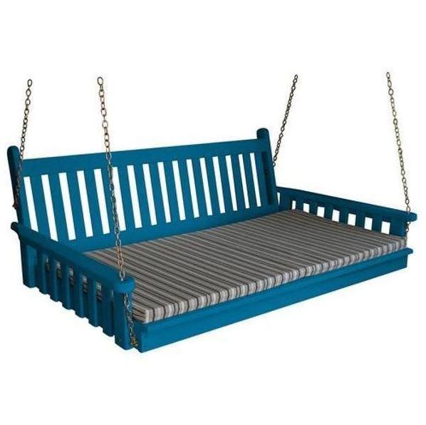 A & L Furniture Yellow Pine Traditional English Swingbed