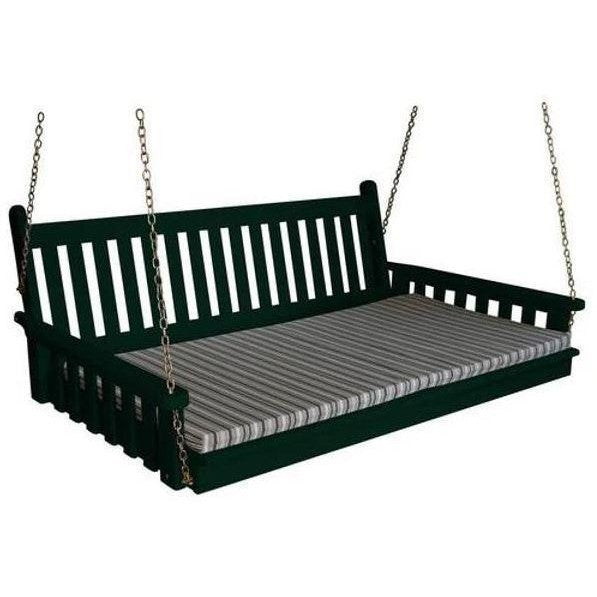 A & L Furniture Yellow Pine Traditional English Swingbed