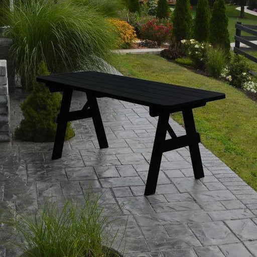 A & L Furniture Yellow Pine Traditional Table Only Black