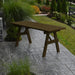 A & L Furniture Yellow Pine Traditional Table Only Black