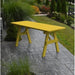 A & L Furniture Yellow Pine Traditional Table Only Black