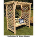 Amish Handcrafted Cedar Wood Covington Arbor & Swing