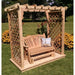 Amish Handcrafted Cedar Wood Covington Arbor w/ Deck & Glider