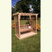 Amish Handcrafted Cedar Wood Covington Arbor w/ Deck & Swing