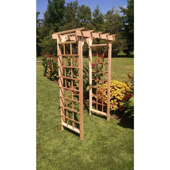 Amish Handcrafted Cedar Wood Morgan Arbor