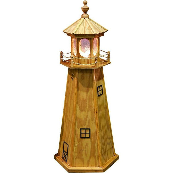Pressure Treated Wood Lighthouse with Light