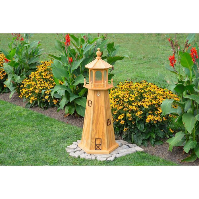 Pressure Treated Wood Lighthouse with Light