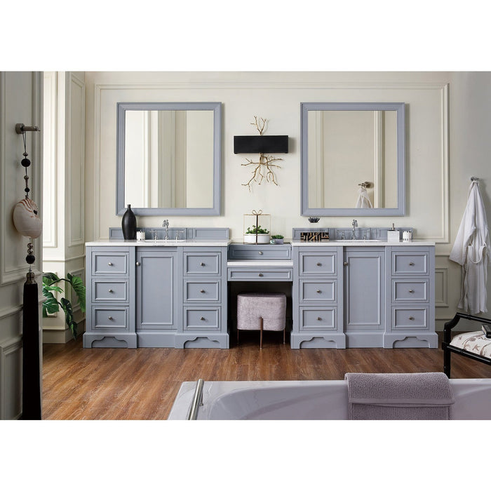 James Martin Vanities De Soto 118" Double Vanity Set w/ Makeup Table