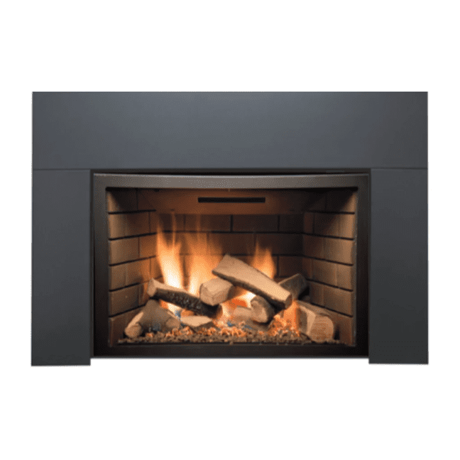 Sierra Flame Abbot 30" Deluxe Direct Vent Insert with Ceramic Brick Panels & Log set