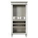 Acme Furniture Varian Wine Cabinet in Mirrored & Antique Platinum Finish AC00700