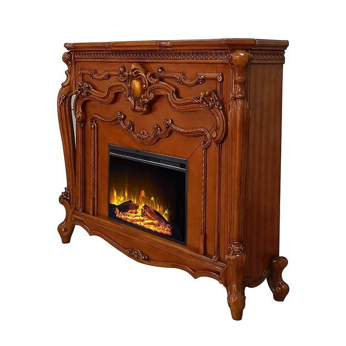 Acme Furniture Picardy Fireplace in Honey Oak Finish AC01344