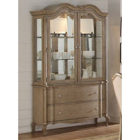 Acme Furniture Chelmsford Buffet & Hutch in Antique Taupe Finish 66054