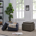 New Pacific Direct Cameron Square Bonded Leather Storage Ottoman 113042B-V05