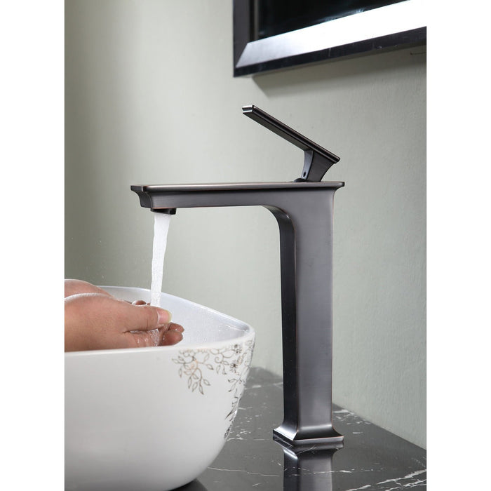 ANZZI Saunter Series 9" Single Hole Bathroom Sink Faucet