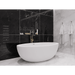 ANZZI Lusso Series 75.5" x 40.5" Freestanding Matte White Bathtub FT-AZ504