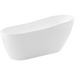 ANZZI Trend Series 67" x 31.5" Freestanding Glossy White Bathtub with Tugela Faucet and Talos Toilet FTAZ093-52B-65