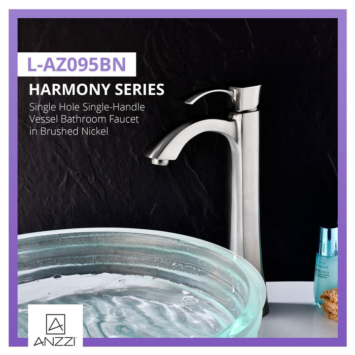 ANZZI Harmony Series 9" Single Hole Bathroom Sink Faucet