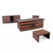 Casa Mare ARMA 79″ Modern Home & Office Furniture Desk Rustic Brown & Black