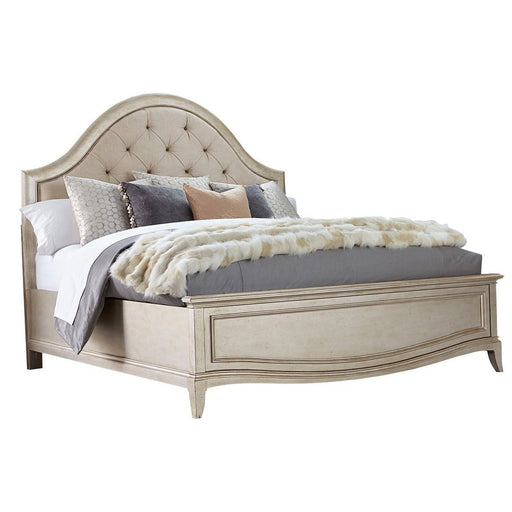 A.R.T. Furniture Starlite King Upholstered Panel Bed In Silver 406146-2227