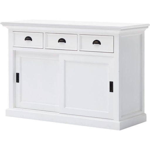 NovaSolo Halifax Buffet with Sliding Doors White B130