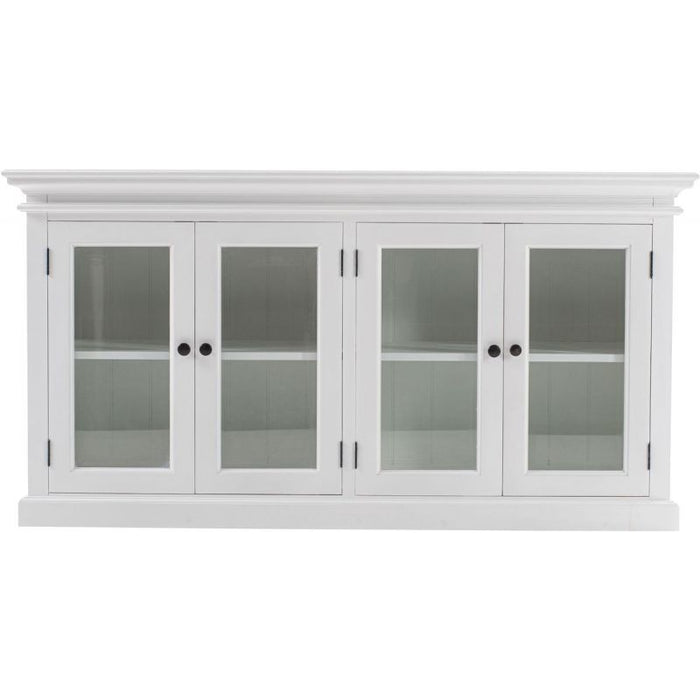 NovaSolo Halifax Display Buffet with 4 Glass Doors White B184