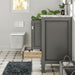 Eviva London 20" x 18" Transitional Bathroom Vanity in Espresso, Gray or White Finish with White Carrara Marble Countertop and Undermount Porcelain Sink