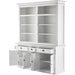 NovaSolo Halifax Hutch Bookcase 5 Doors 3 Drawers White BCA606