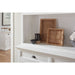 NovaSolo Halifax Buffet Hutch Unit with 2 Adjustable Shelves White BCA607