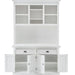NovaSolo Halifax Buffet Hutch Unit with 2 Adjustable Shelves White BCA607