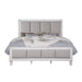 Acme Furniture Katia Queen Bed in Light Gray Linen, Rustic Gray & Weathered White Finish BD00660Q
