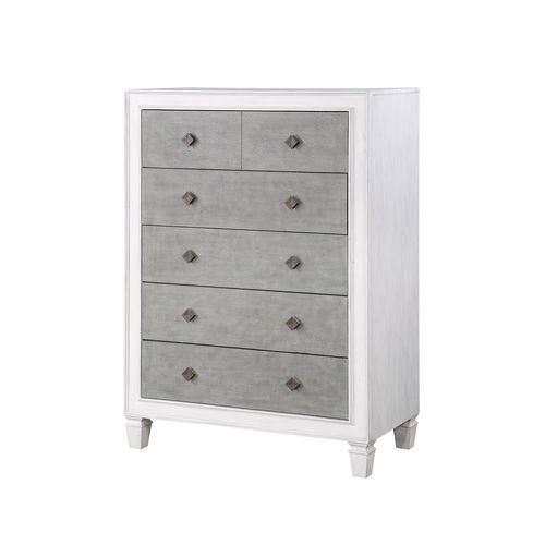 Acme Furniture Katia Chest in Rustic Gray & Weathered White Finish BD00664